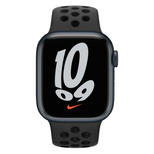 Apple Watch S7 NIKE 41mm Midnight Aluminum Case / Anthracite/Black Nike Sport Band в рассрочку без первоначального взноса и переплат