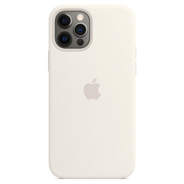 Чехол iPhone 12/12 Pro Silicone Case MagSafe White