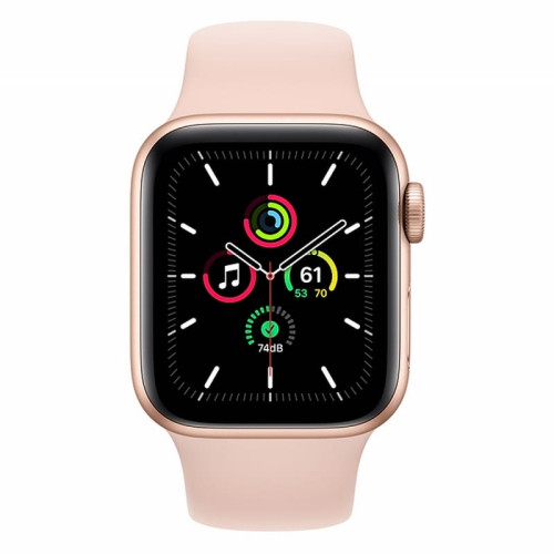 Apple Watch SE 40mm Gold Aluminum Case / Pink Sand Sport Band в рассрочку без первоначального взноса и переплат