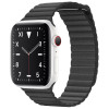 Apple Watch S5 44mm (Cellular) White Ceramic Case / Black Leather Loop в рассрочку
