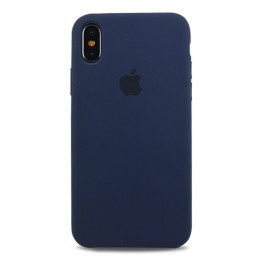 Чехол iPhone X/XS Silicone Case Midnight Blue