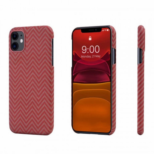 Чехол iPhone 11 Pitaka Красно-Оранжевый/Кевлар (арамид) в рассрочку без первоначального взноса и переплат