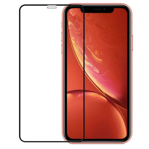 Защитное стекло 3D для iPhone XR/11 Черное (Тех.Упаковка) в рассрочку без первоначального взноса и переплат