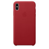 Чехол iPhone XS Max Leather Case Red (Оригинал) в рассрочку