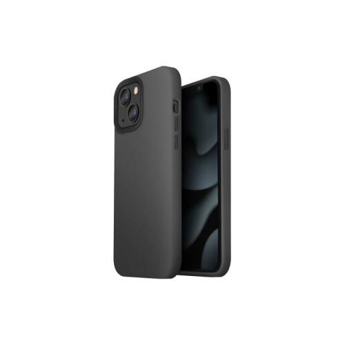 Чехол iPhone 13 Uniq Lino Hue Silicone Grey в рассрочку без первоначального взноса и переплат