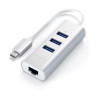 Адаптер Satechi Type-C 2 in 1 Port 3-USB-A Silver в рассрочку
