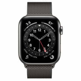 Apple Watch S6 44mm (Cellular) Graphite Stainless Steel Case / Graphite Milanese Loop