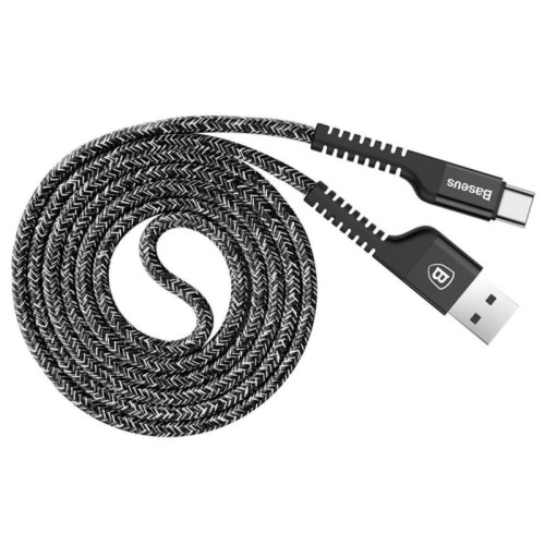 Кабель USB- Type-С / Baseus Confidant Anti-break / 1M / Черный в рассрочку без первоначального взноса и переплат