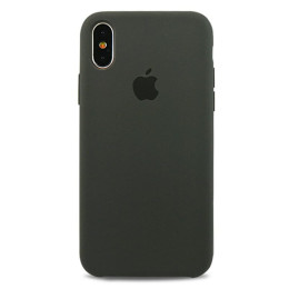 Чехол iPhone X/XS Silicone Case Dark-Olive