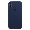 Чехол iPhone XS Max Silicone Case Midnight Blue в рассрочку
