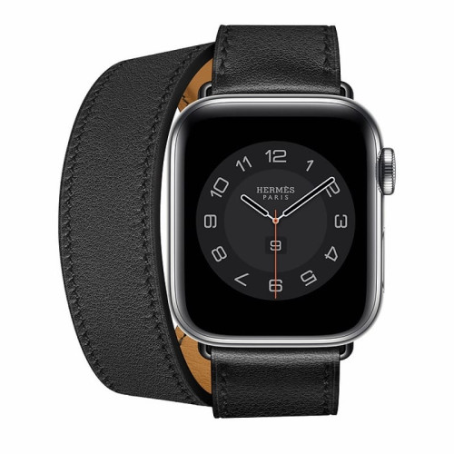 Apple Watch Hermès S6 40mm (Cellular) Silver Stainless Steel Case / Noir Double Tour в рассрочку без первоначального взноса и переплат