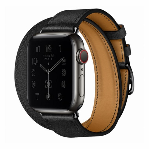 Apple Watch Hermès S6 40mm (Cellular) Space Black Stainless Steel Case / Noir Double Tour в рассрочку без первоначального взноса и переплат