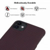 Чехол iPhone 11 Pitaka Черно-Красный (мелкое плетение)/Кевлар (арамид) в рассрочку без первоначального взноса и переплат