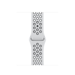 Apple Watch S7 NIKE 41mm Starlight Aluminum Case / Platinum/Black Nike Sport Band