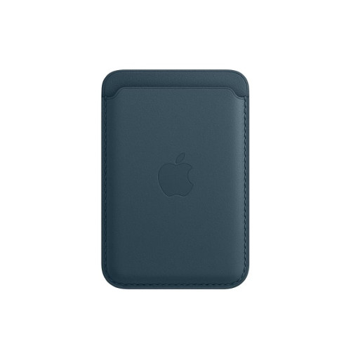 Чехол-бумажник Leather Wallet MagSafe Baltic Blue в рассрочку без первоначального взноса и переплат