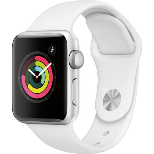 Apple Watch S3 38mm Silver Aluminum with White Sport Band в рассрочку без первоначального взноса и переплат