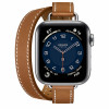 Apple Watch Hermès S6 40mm (Cellular) Silver Stainless Steel Case / Fauve Attelage Double Tour в рассрочку без первоначального взноса и переплат