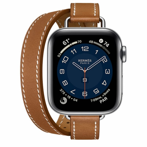 Apple Watch Hermès S6 40mm (Cellular) Silver Stainless Steel Case / Fauve Attelage Double Tour в рассрочку без первоначального взноса и переплат