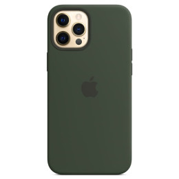 Чехол iPhone 12 Pro Max Silicone Case MagSafe Cyprus Green