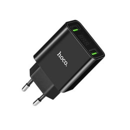 Зарядное устройство 2USB с экраном Hoco C25a
