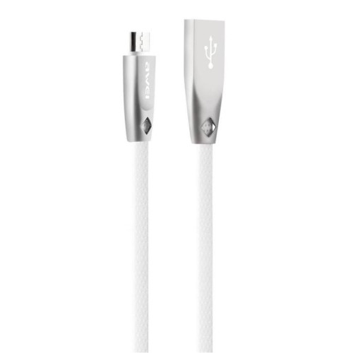 Кабель USB - MicroUSB / Awei CL-96 / 1M / Белый в рассрочку без первоначального взноса и переплат