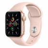 Apple Watch SE 40mm Gold Aluminum Case / Pink Sand Sport Band в рассрочку