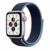 Apple Watch SE 40mm (Cellular) Silver Aluminum Case / Deep Navy Sport Loop в рассрочку