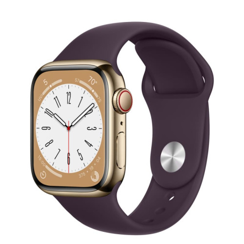 Apple Watch S8 41mm Gold / Stainless Steel в рассрочку без первоначального взноса и переплат