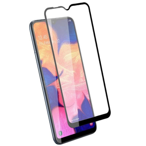 Защитное стекло 3D для Samsung Galaxy A10 Черное в рассрочку без первоначального взноса и переплат