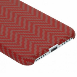 Чехол iPhone 7/8/SE(2020) Pitaka MagEZ Case Красно-Оранжевый (в полоску)/Кевлар (арамид)