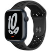Apple Watch S7 NIKE 45mm Midnight Aluminum Case / Anthracite/Black Nike Sport Band в рассрочку