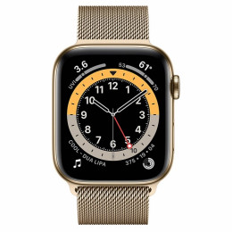 Apple Watch S6 44mm (Cellular) Gold Stainless Steel Case / Gold Milanese Loop
