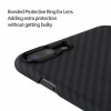 Чехол iPhone 7/8 Plus Pitaka MagEZ Case Черно-Серый (в полоску)/Кевлар (арамид) в рассрочку без первоначального взноса и переплат
