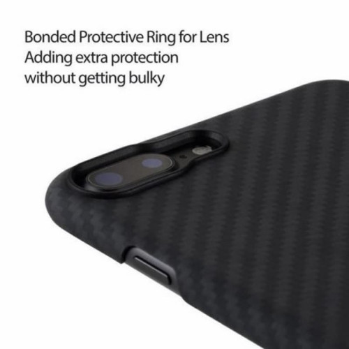 Чехол iPhone 7/8 Plus Pitaka MagEZ Case Черно-Серый (в полоску)/Кевлар (арамид) в рассрочку без первоначального взноса и переплат