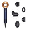 Фен Dyson Supersonic HD07 синий/медный с черным дорожным чехлом, расческами и 5 насадками в рассрочку без первоначального взноса и переплат