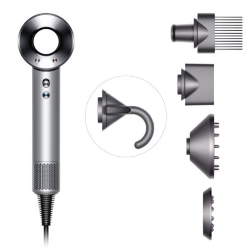 Фен Dyson Supersonic HD07 белый с 5 новыми насадками в рассрочку без первоначального взноса и переплат