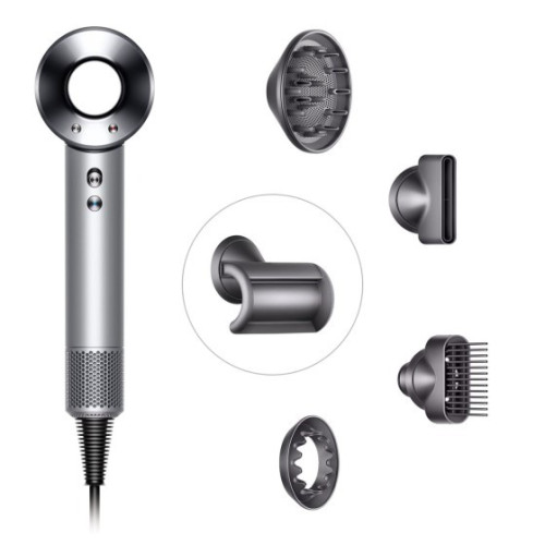 Фен Dyson Supersonic HD07 белый с 5 новыми насадками в рассрочку без первоначального взноса и переплат