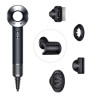 Фен Dyson Supersonic HD07 черный/серебристый с черным дорожным чехлом и 5 насадками в рассрочку без первоначального взноса и переплат