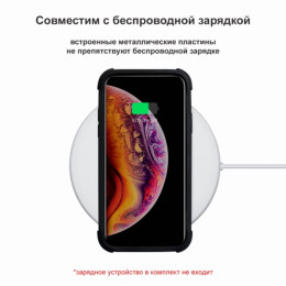 Чехол iPhone XS Max Pitaka MagEZ Case Pro (Противоударный) Черно-Серый (в полоску)/Кевлар (арамид)