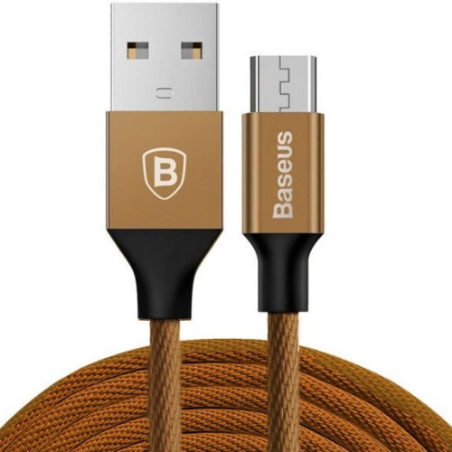 Кабель USB - MicroUSB / Baseus Yiven / 1M / Кофейный в рассрочку без первоначального взноса и переплат