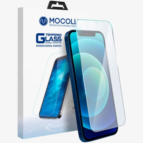Стекло iPhone 13 Mini MOCOLL 2.5D (Серия "STORM") Black в рассрочку без первоначального взноса и переплат