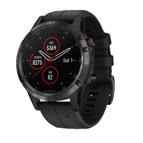 Смарт Часы Garmin Fenix 5 Plus Sapphire Black / Black Band в рассрочку без первоначального взноса и переплат