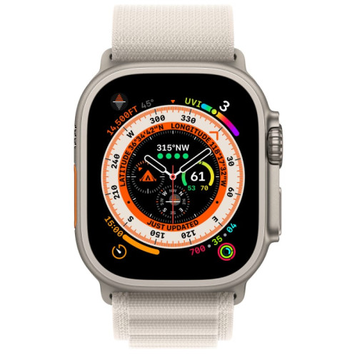 Apple Watch Ultra 49mm Starlight / Titanium Case в рассрочку без первоначального взноса и переплат
