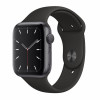 Apple Watch S5 44mm Space Gray Aluminum / Black Sport Band в рассрочку