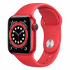 Apple Watch S6 40mm Red Aluminum Case / Red Sport Band в рассрочку