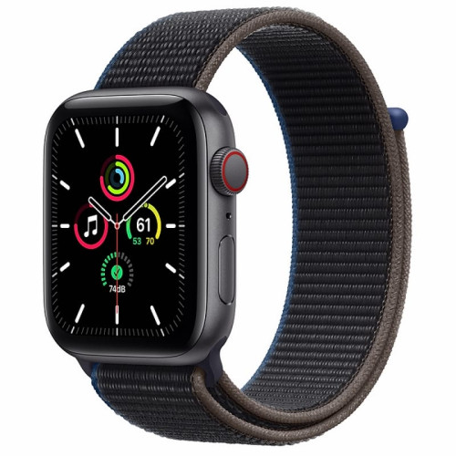 Apple Watch SE 44mm (Cellular) Space Gray Aluminum Case / Charcoal Sport Loop в рассрочку без первоначального взноса и переплат