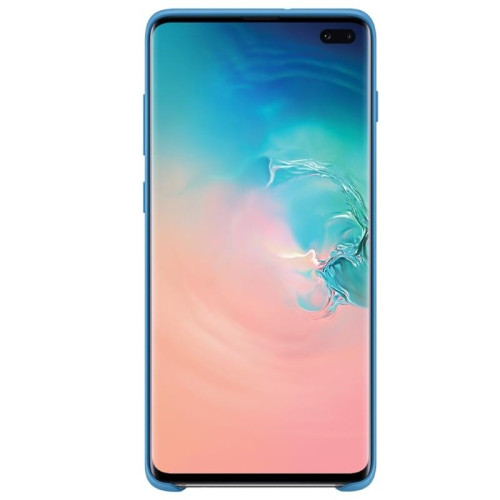 Чехол Samsung Galaxy S10 Plus Silicone Cover Blue в рассрочку без первоначального взноса и переплат