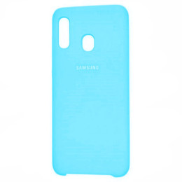 Чехол Samsung A30 Silicone Cover Light Blue