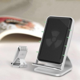 Беспроводная зарядка + подставка с охлаждением Hoco CW11 Wisewind Wireless Charger 10W