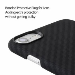 Чехол iPhone 7/8/SE(2020) Pitaka MagEZ Case Черно-Серый(в полоску)/Кевлар (арамид)